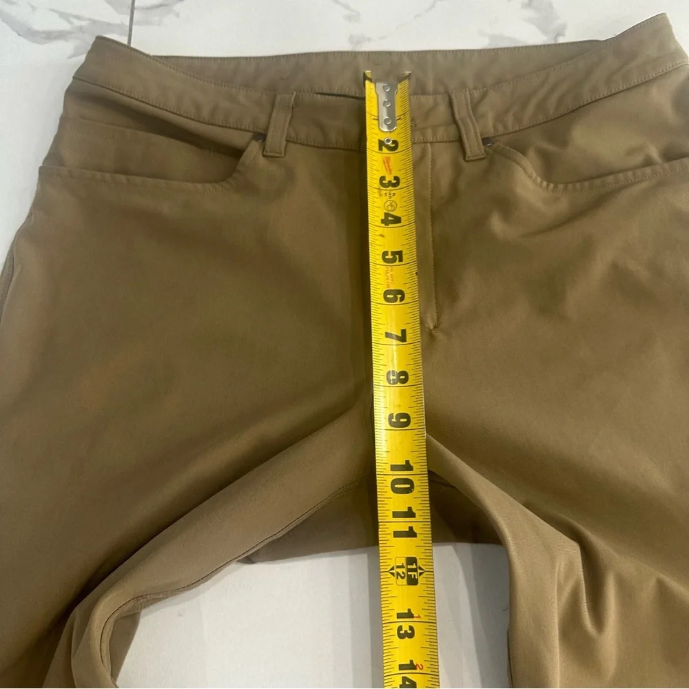 Lululemon ABC Pants Men Sz 32 Brown Slim 5 Pocket Utilitech Chino Stretch Casual